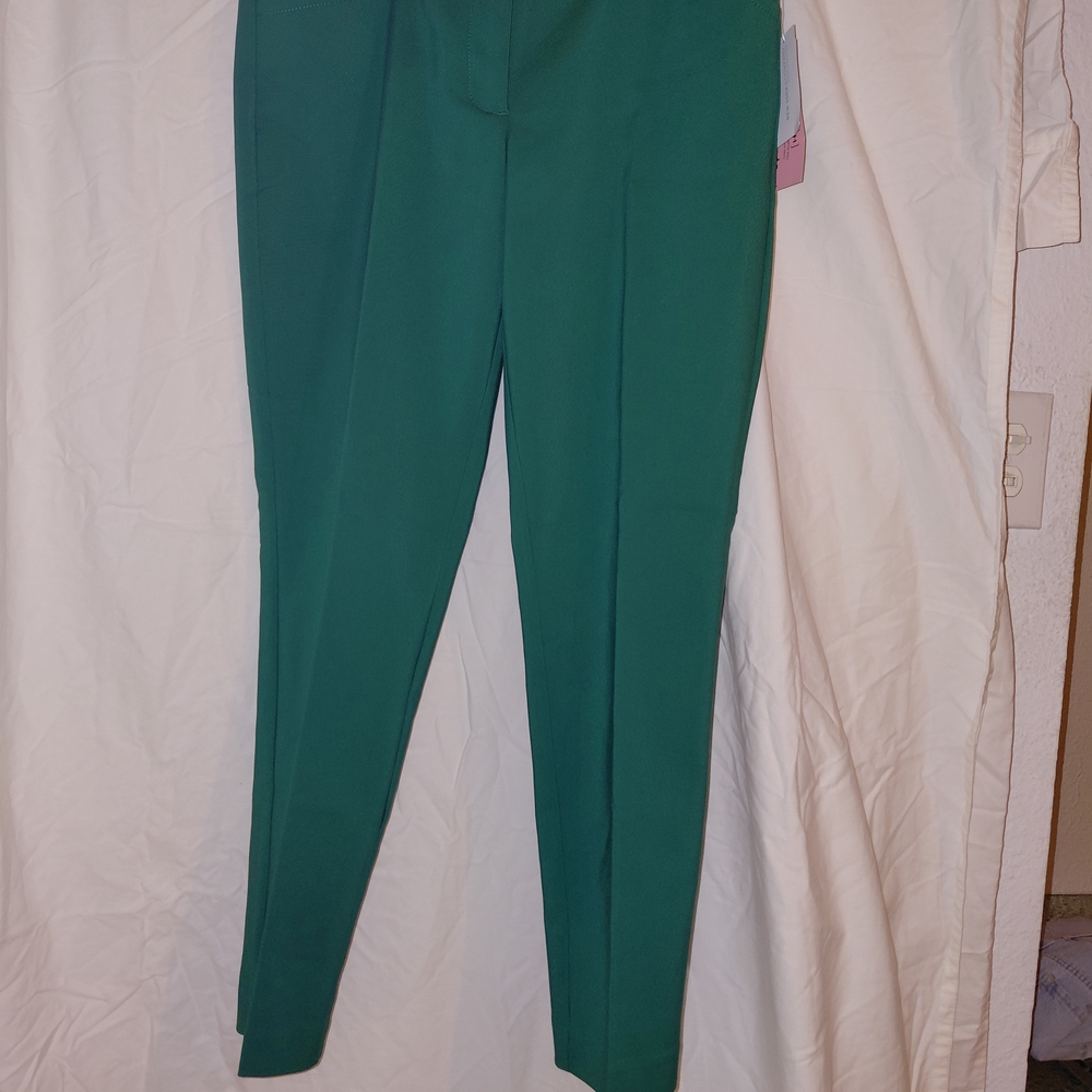 New York & Company Teal Green Tailored Ankle Pants